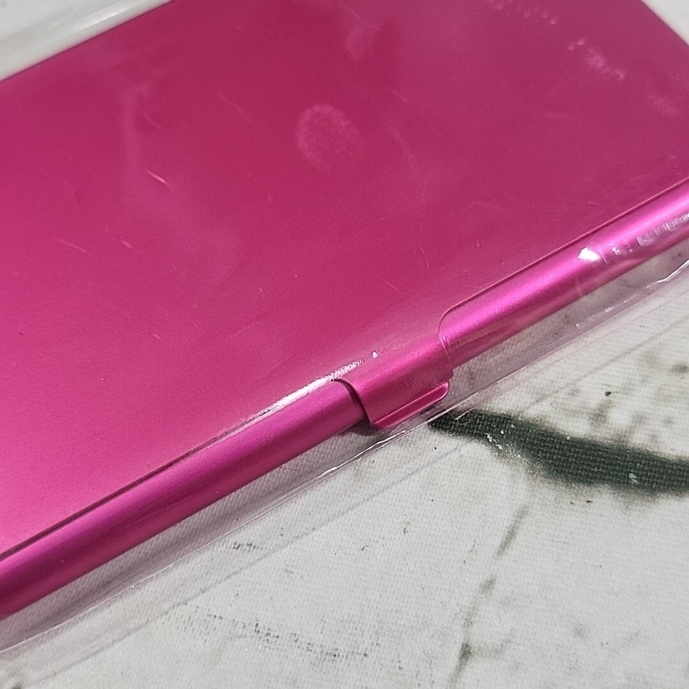 Hard Case Wallet Metal ID Card Holder Lot Of 2 Pink Blue His Hers NEW - Picture 4 of 6